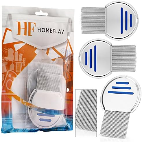 Lice Remover Set - Nit Comb Removal Tool [3 PACK] - Perfect for School Nurses / Daycare / Moms / Grandparents