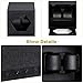floureon Automatic Watch Winder for Two Watches Dual Watch Winder, Wooden Winder Box Display Double with Two Cushion Holders for Automatic Watches Compact Design Noise-Isolating (Black)