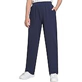 Weintee Women's Petite Cotton Pull On Pants with Pockets