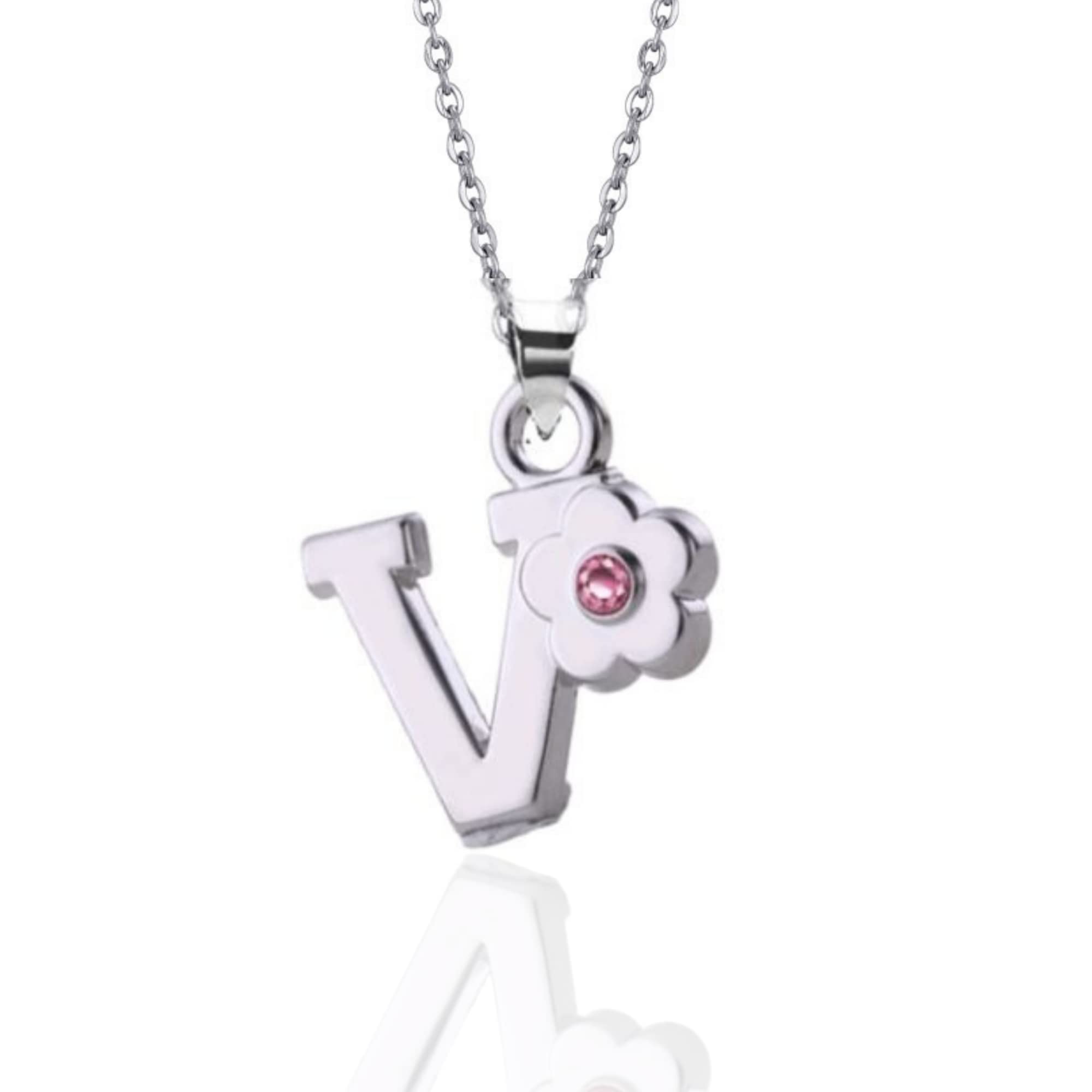 JennyWrenJewels Children's Initial Letter A-Z Pendant Necklace | Gifts for girls birthday, christmas, party | Jewellery Gift for daughter, niece, friend, sister