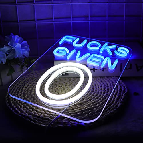 JFLLamp Zero Funks Given Neon Signs For Wall Decor No Funks Given Neon ...