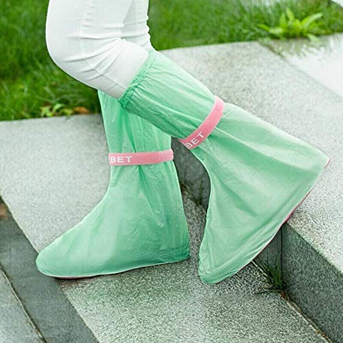 FOONEE Waterproof Rain Boot Shoe Cover Overshoes, Reusable Snow Shoe Covers & Binding with High Tube Overshoes for Men/Women/Children