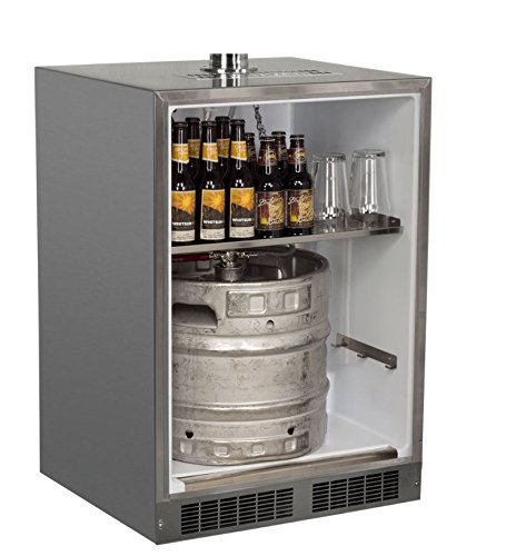 image for Marvel MO24BTS2RS Outdoor Built-In Beer Dispenser, Twin Tap, Solid Doo