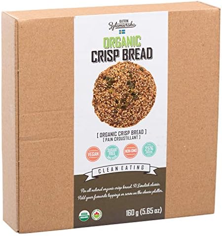 KZ Clean Eating Scandinavian Vegan Organic Crispbread Keto Paleo Low Carb 5.65oz