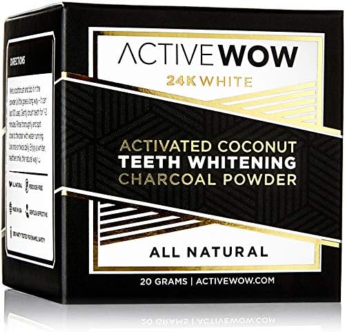 Active Wow Teeth Whitening Charcoal Powder Natural