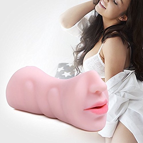 ZEMALIA Masturbators Double Ends 3D Vagina and Mouth Male Masturbator with Realistic Women Face Oral Blow Job Sex Toys for Male Masturbation