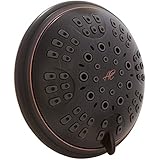 6 Function Adjustable Luxury Shower Head - High Pressure Boosting, Wall Mount, Bathroom Showerhead For Low Flow Showers - Oil-Rubbed Bronze