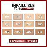 L'Oréal Paris Infallible 32H Matte Cover Foundation SPF25 130 Neutral view 5