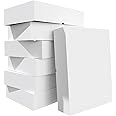 12 Packs Extra Large Gift Boxes with Lids for Presents, 17x11x4 Inch White Clothing Boxes for Wrapping Gifts, Blanket, Robes, Shirts, Sweater, XL Cardboard White Boxes Bulk for Christmas, Birthday - Cajas Para Regalos