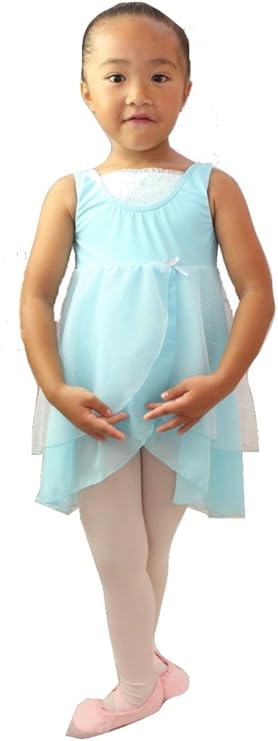 Amazon バレエ石塚さよりgirls ブループリンセスライクラレオタードwith Lameチュールスカート日本製elsa ブルー Ballet Sayori バレエ