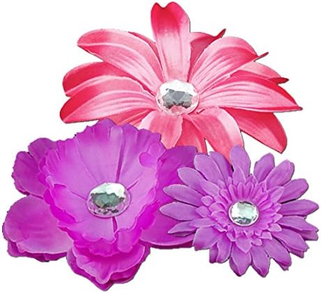 3 Magnetic Flowers: Fuschia