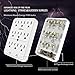 Surge Protector, AHRISE 9-Outlet Extender Wall Plug, 3 Prong Outlets, Power Adapter Splitter with 2100 Joules, Easy Install, White