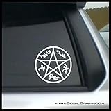 Demon Trap symbol SMALL Vinyl Car/Laptop Decal