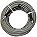 JGB Enterprises Eagle Hose Eaglewash I Wrapped Grey Modified Nitrile Pressure Washer Hose Assembly, 3/8" NPT Male X NPT Male Swivel with Guards, 4000 psi Maximum Pressure, 50' Length, 3/8" Hose ID primary