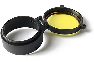 URBEAR Rifle Scope Cover Quick Flip Spring Up Open Lens Cover Cap Eye Protect Objective Cap for Caliber 29 Sizes