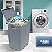 Laundry Hamper Sorter with Lid Closure – Foldable Hamper, Detachable Lid, and Portable Built-In Handles for Easy Transport – Single