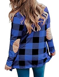 Buffalo   Parche de manga larga con codo y cuello abierto, para mujer, con diseño de cardigán