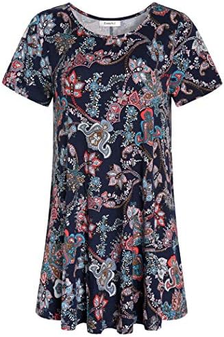 Women's Tunic Top Casual T Shirt for Leggings