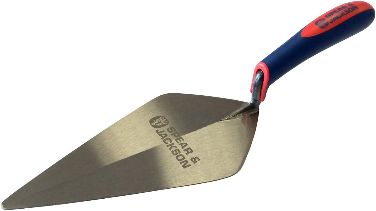 Spear & Jackson 11611BSF S&J 11" Broad Heel Brick Trowel, Blue