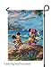 Flagology.com, Disney, Thomas Kinkade, Mickey Mouse and Minnie Mouse, Mickey Minnie Hawaii, Outdoor, Garden Flag12.5 x18, Exclusive Premium Fabric, Printed on Both Sides, Officially Licensed Disney