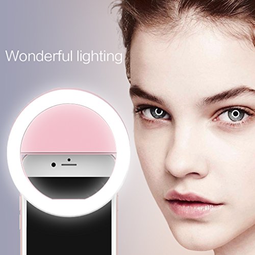 Meifigno Selfie Phone Camera Ring Light with [Rechargable] 36 LED Light, 3-Level Adjustable Brightness On-Camera Video Lights Clips On Night Makeup Light for iPhone iPad Sumsung Galaxy Photography - Thumbnail 6