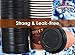 Avant Grub 100 Pack 12 Oz Restaurant Grade Paper Coffee Drinking Cup With Recyclable Dome Lids. Durable, BPA Free Disposable Designer Cups For Hot Drinks At Kiosks, Shops, Cafes