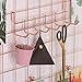 Simmer Stone Hook Rack for Wall Grid Panel, Small Metal Wall Hook, Hanging Storage Organizer Hook for Wall Storage and Display, Size 10” x 2.7” x 2.9”, Rose Gold