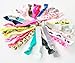 Lucky Girl Ponytail Holders, Grab Bag Set of 20, Soft Elastic Ribbon Knotted Hair Ties