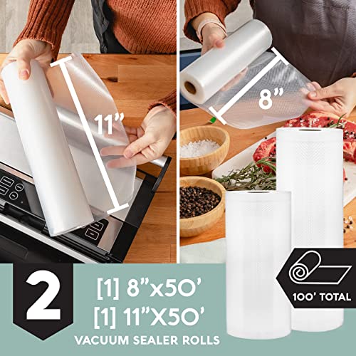 Avid Armor Vacuum Seal Rolls Combo Set, With 2 Vac Seal Bags for Food