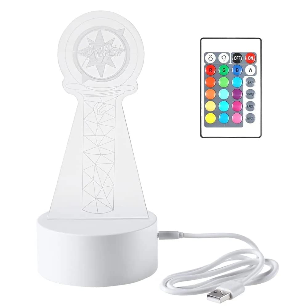 ZHENGGE Kpop Stray Kids 16 Colors LED USB Acrylic Night Light with Remote Control for Home Room Decoration