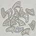 Purrdy Paws 40 Pack Soft Nail Caps for Cat Claws Silver Holographic Glitter Small