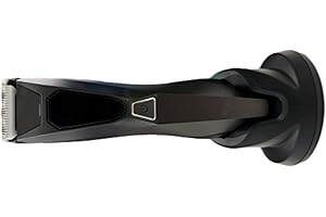 Lijecozy Body Hair Trimmer for Men: Pubic Hair Trimmer with Mirror & LED Display, Cool Gray