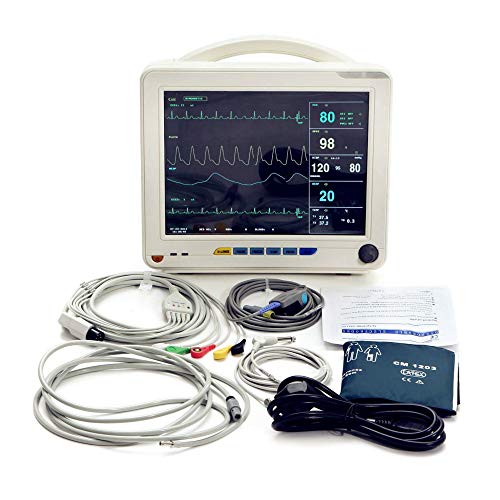 Enshey 12 Inch 6-Parameter Patient Monitor Machine (Shipped from US)