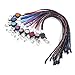 Soleebee 31.5 inches Bling Crystal Rhinestones Leather Neck Strap Lanyard Retractable Badge Reel with Breakaway Safety Clasp (Pack of 9)