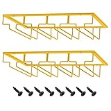 MOCOUM Wine Glasses Rack Under Cabinet Stemware