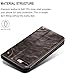 SINIANL iPhone 8 Plus / 7 Plus Case, Leather Wallet Folio Case with Stand, Magnetic Closure, Credit Card Slot, Black