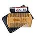 Beard and Mustache Comb Plus Bonus Balmstick,100% Sandalwood,Anti Static,Protective Sleeve,Fine/Coarse Teeth. Unique Stocking Stuffer for Men