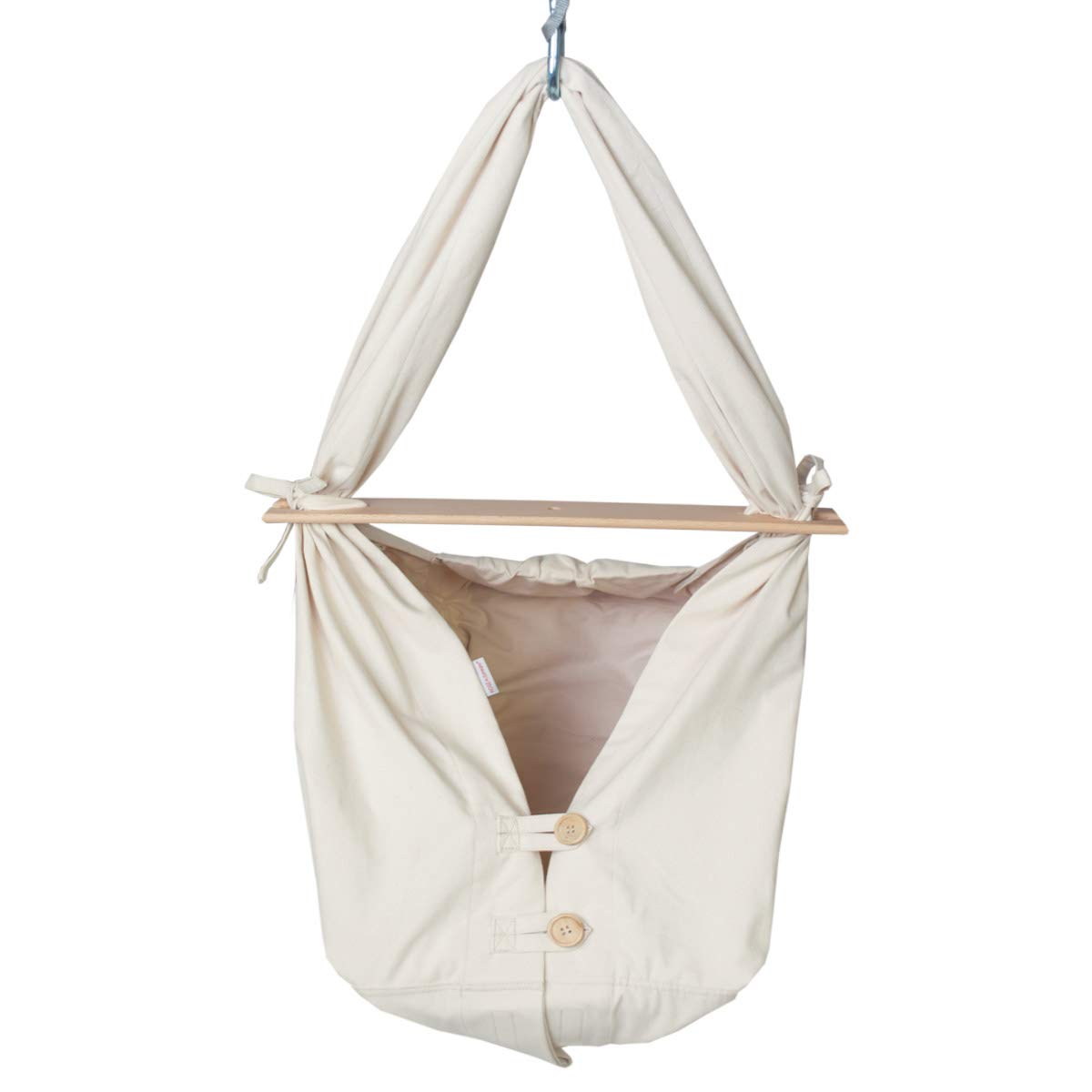 Federwiege - Babyfederwiege mit Feder von HOBEA-Germany, Modell beige