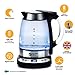 MAGIC MILL Digital Electric Cordless Kettle with Removable Tea Infuser, Speed boil 1500 Watt, Equipped with British Strix Control Element for total safety