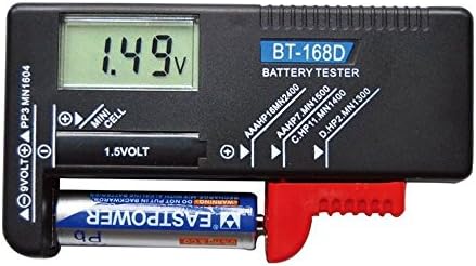 Anseahawk Digital Battery Tester Volt Checker for AA AAA C D 9V 1.5V Button Cell Rechargeable Batteries (Model: BT-168D)