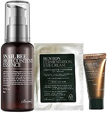Benton Snail Bee High Content Essence with 1 Travel Size Benton essence and 1 Benton Fermented Skincare Sample Bundle