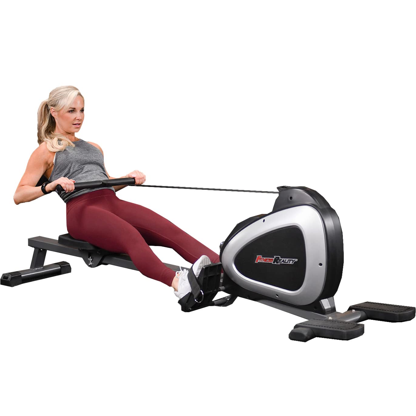 Fitness Reality Rowing Machine with Bluetooth Workout Tracking