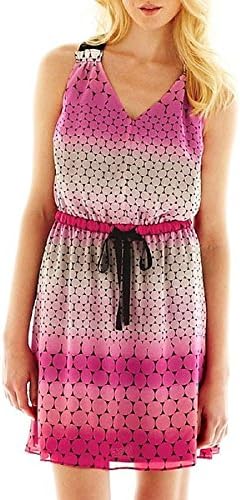 Woman's I Heart Ronson Ombre Dot Blouson Dress New With Tags Size XL