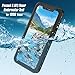 iPhone Xs Max case, IP68 Waterproof case Full-Body Rugged Clear Bumper Case with Built-in Screen Protector for iPhone Xs Max Case 6.5 Inch 2018 Release