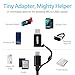 ESR USB C Adapter, Type C to Micro USB Aluminum Alloy with Keychain Strap for The MacBook, Pixel, Nexus Samgsung, S10, S10 Plus, S10e, S9, S9 Plus, S8, Note 9, LG, and Nintendo (2-Pack, Black)