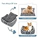 Dog Bed Cat Pet Bed Machine Washable Luxury Rectangle Bed with Soft Detachable Cushion for Small Medium Pet