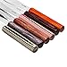 La Cote 6 Piece Cheese Knife Spreader Set Stainless Steel Blade Pakka Wood Handle (7.5 inch)
