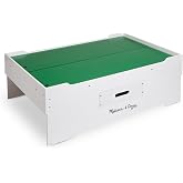 Melissa &amp; Doug Deluxe Wooden Multi-Activity Play Table | Wooden Kids Activity Table, Building &amp; Pretend Play, Double-Sided Play Board, Jumbo Drawer, Preschool Toys for Kids, Ages 3+