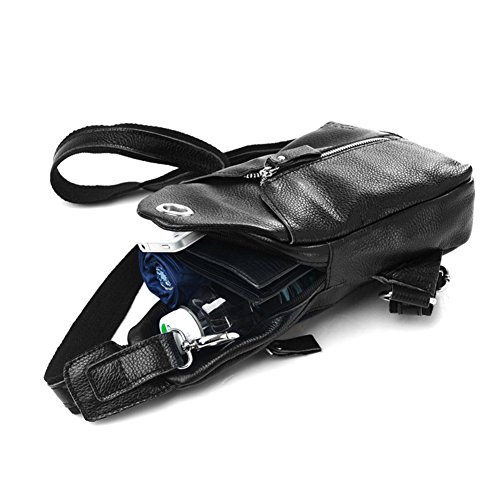 Modelshow Frauen Echtes Leder Brust Paket Freizeit Hintere Paket Bote Paket Schulter Paket