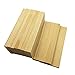 COOLOOdirect 10 Pieces Natural Pine Wood Rectangle Board Panel for Arts Craft - 10cm x 4cm x 0.6cm (3.93x1.57x0.24inch)